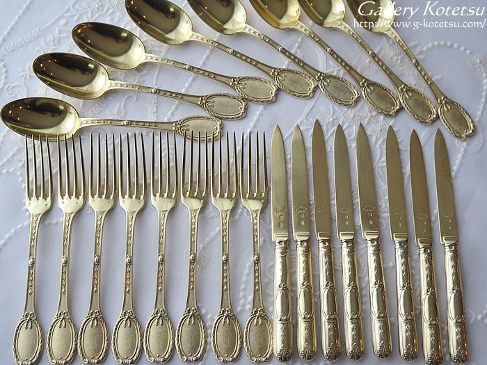 �A���e�B�[�N�V���o�[�@�f�U�[�g�J�g�����[ antiquesilver dessertcutlery