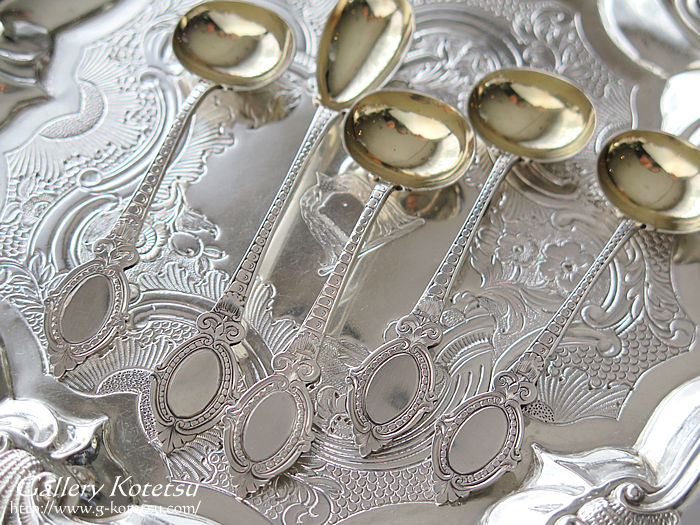 アンティークシルバーソルトスプーン antique silver saltspoon