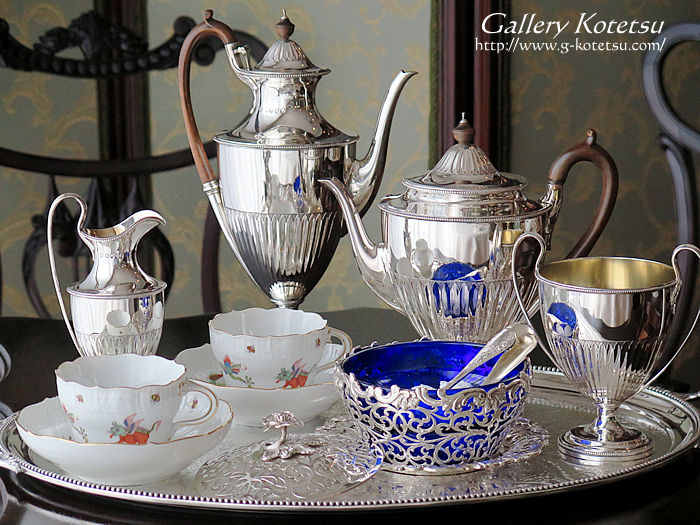 AeB[NVo[eB[Zbg antique sikver teaset