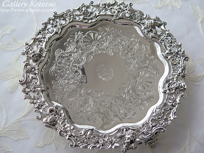 �V���o�[�T�����@ antiquesilver salver