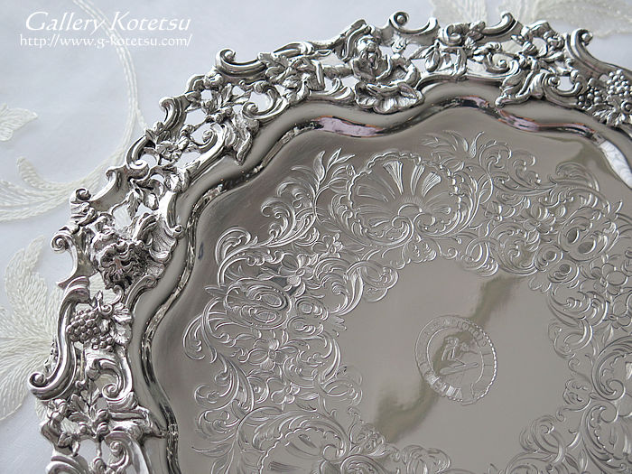�V���o�[�T�����@ antiquesilver salver