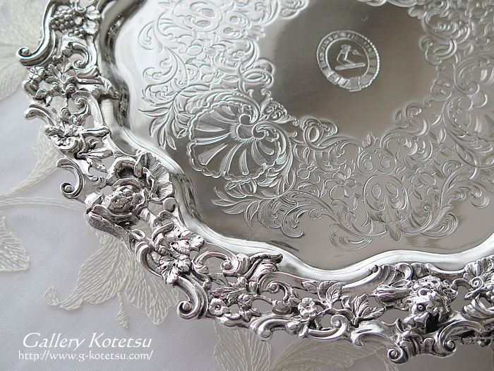 �V���o�[�T�����@ antiquesilver salver
