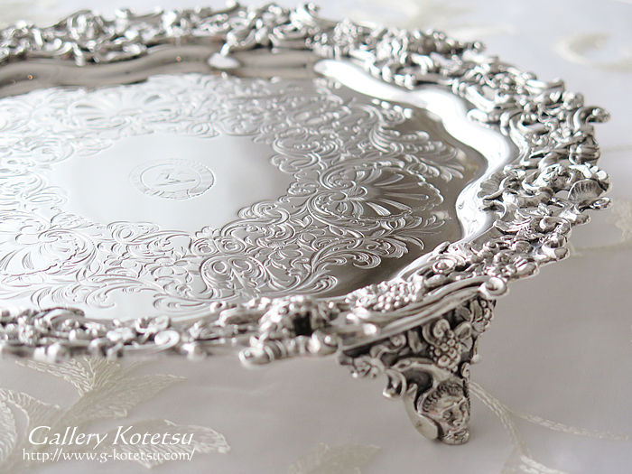 �V���o�[�T�����@ antiquesilver salver