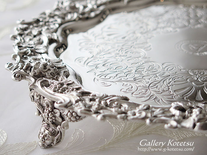 �V���o�[�T�����@ antiquesilver salver
