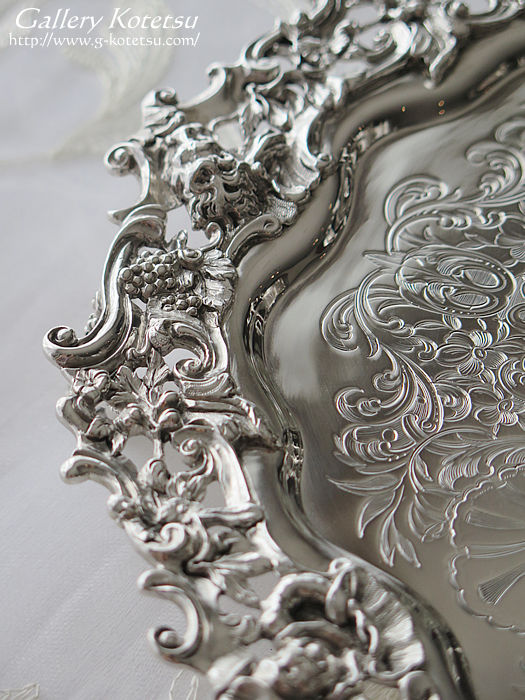 �V���o�[�T�����@ antiquesilver salver