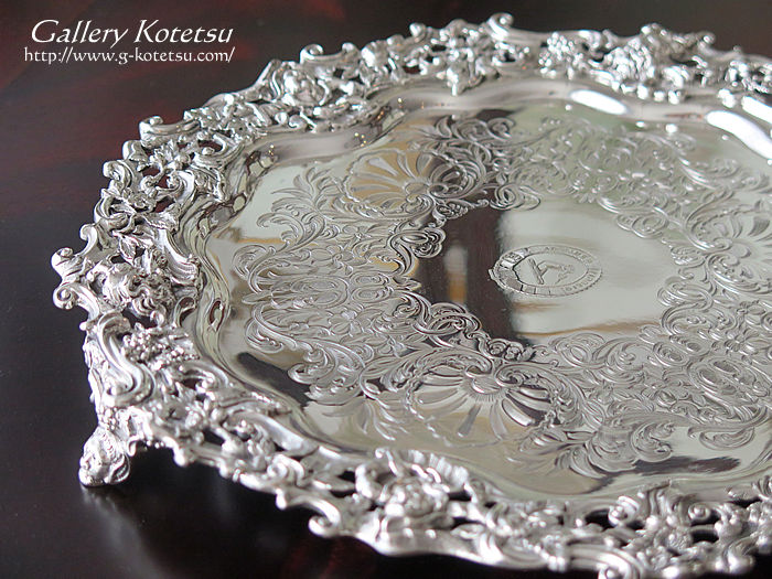 �V���o�[�T�����@ antiquesilver salver