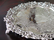 Vo[T@ antique silver salver