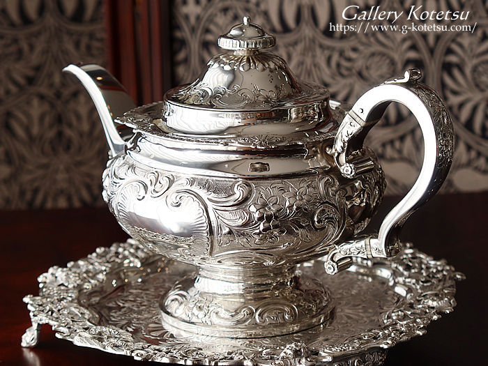 Vo[eB[|bg antique silver teapot