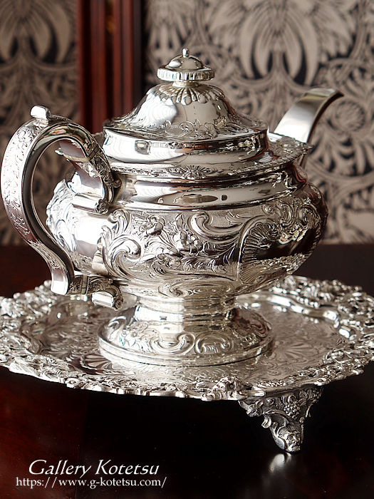 Vo[eB[|bg antique silver teapot