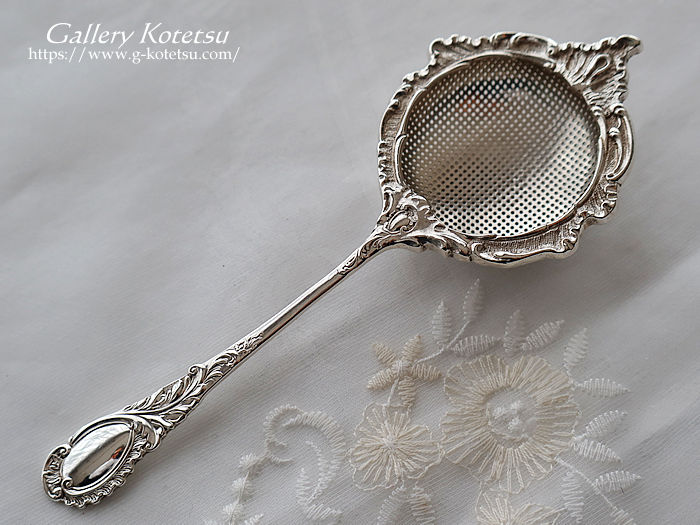 AeB[NVo[@eB[Xg[i[ antique silver tea strainer