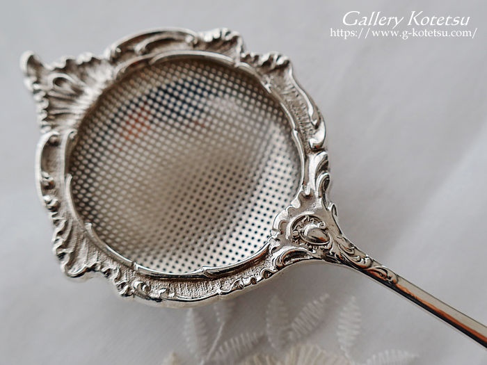 AeB[NVo[@eB[Xg[i[ antique silver tea strainer