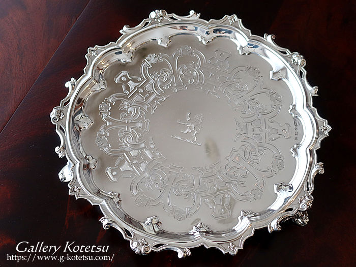 Vo[T@ antiquesilver salver