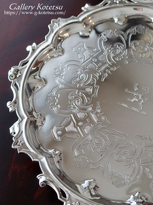 Vo[T@ antiquesilver salver