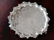 Vo[T@ antique silver salver