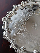 Vo[T@ antique silver salver