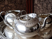 アンティークシルバーティーセット antique silver teaset