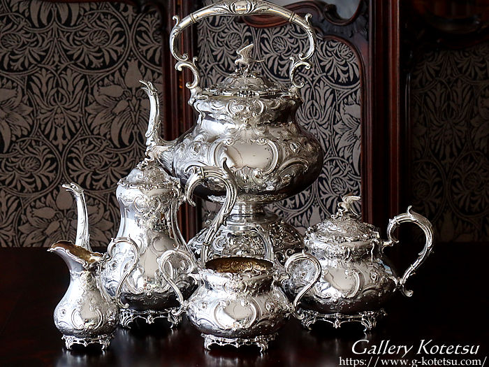 AeB[NVo[eB[Zbg antique sikver teaset