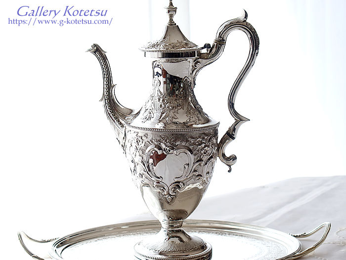 �V���o�[�R�[�q�[�|�b�g antique silver coffeepot