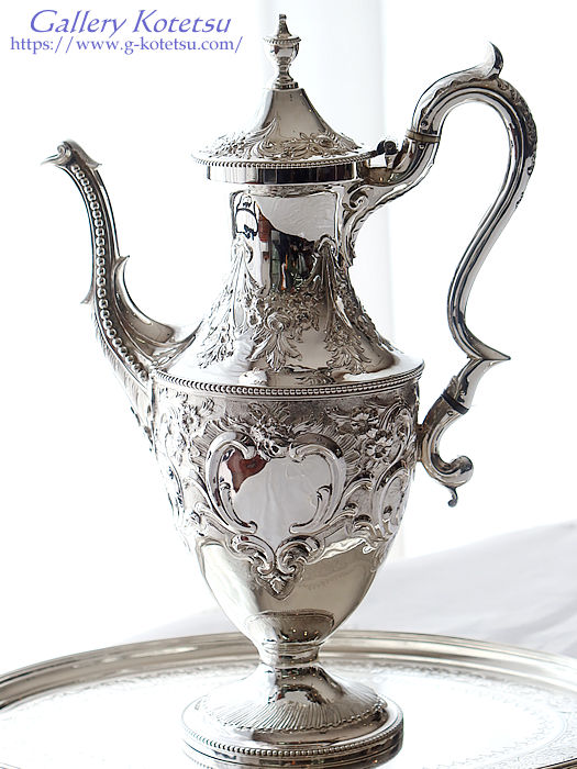 �V���o�[�R�[�q�[�|�b�g antique silver coffeepot