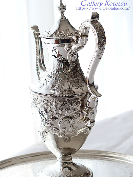 �V���o�[�R�[�q�[�|�b�g antique silver coffeepot