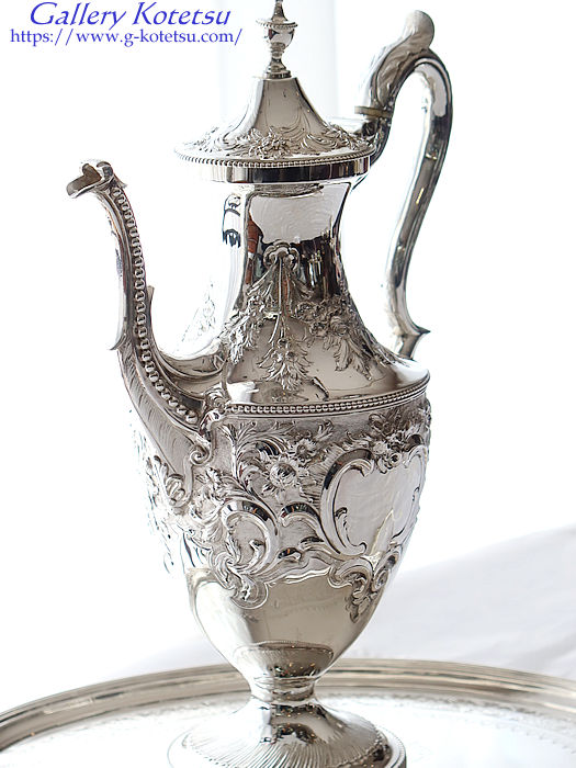 �V���o�[�R�[�q�[�|�b�g antique silver coffeepot