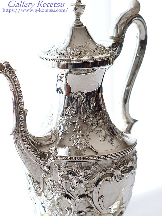 �V���o�[�R�[�q�[�|�b�g antique silver coffeepot