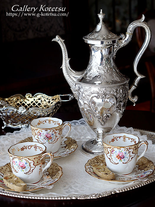 �V���o�[�R�[�q�[�|�b�g antique silver coffeepot