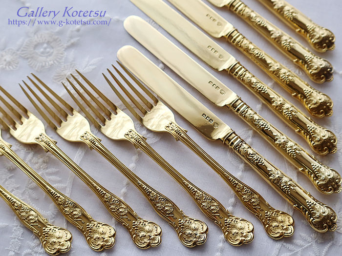 AeB[NVo[@fU[gJg[ antiquesilver dessertcutlery