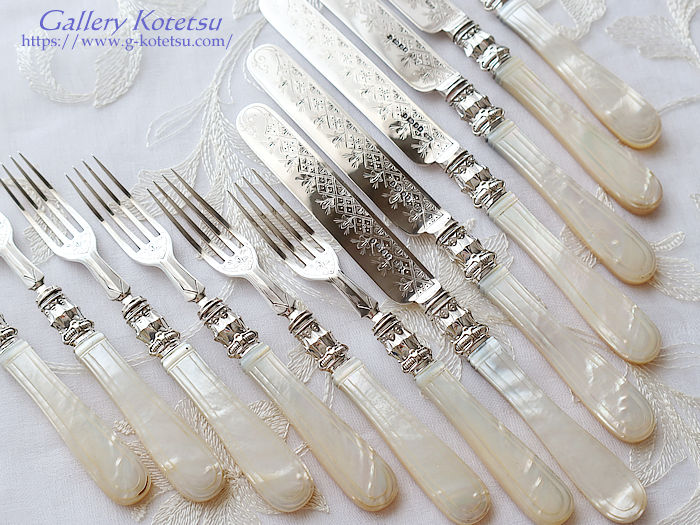 �}�U�[�I�u�p�[���n���h�� mother of pearl dessert cutlery