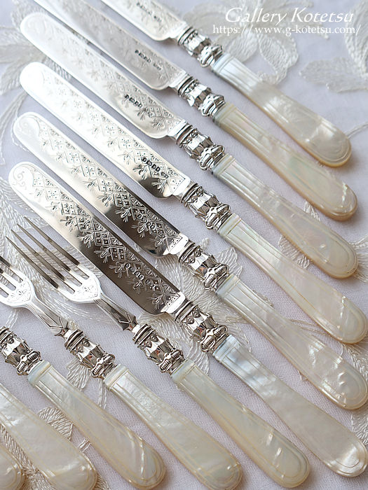 �}�U�[�I�u�p�[���n���h�� mother of pearl dessert cutlery