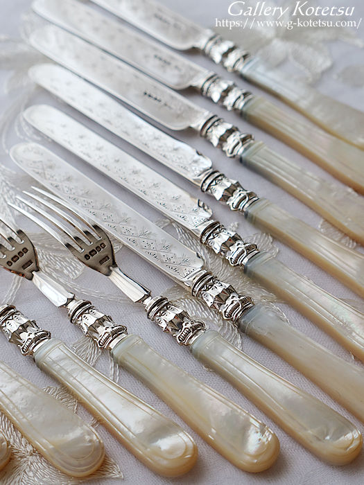 �}�U�[�I�u�p�[���n���h�� mother of pearl dessert cutlery