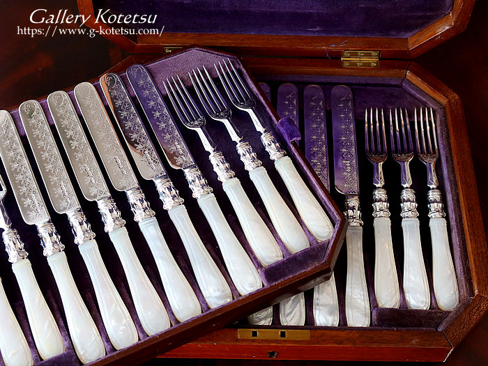 �}�U�[�I�u�p�[���n���h�� mother of pearl dessert cutlery