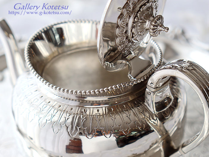 AeB[NVo[eB[Zbg antique sikver teaset