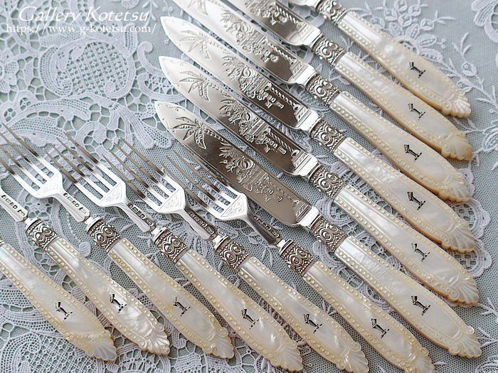 AeB[NVo[@fU[gJg[ antiquesilver dessertcutlery