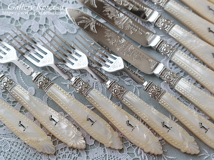 AeB[NVo[@fU[gJg[ antiquesilver dessertcutlery