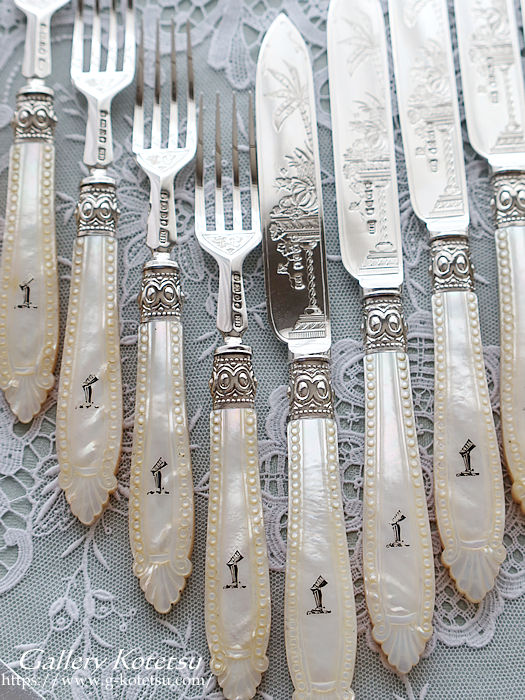 AeB[NVo[@fU[gJg[ antiquesilver dessertcutlery