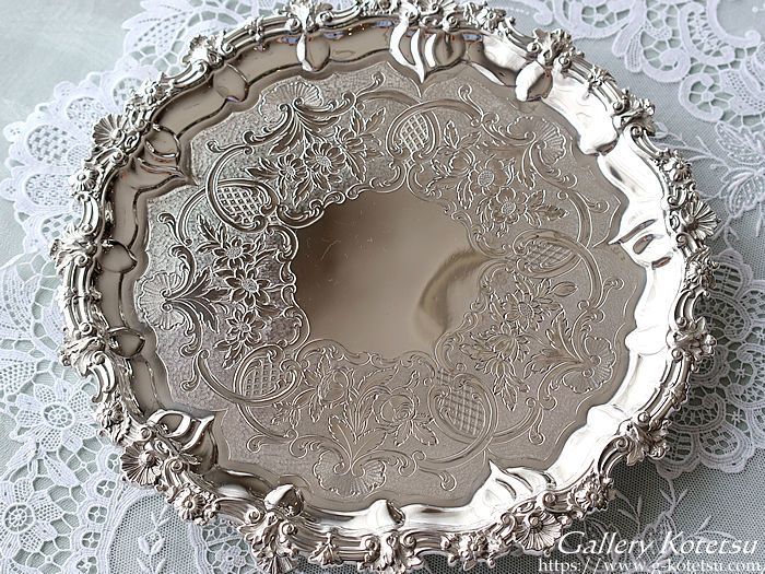 Vo[T@ antiquesilver salver