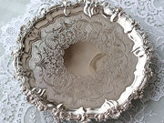 Vo[T@ antique silver salver