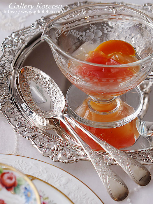 antique silver serving spoon