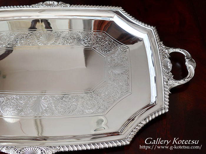 antique silver tea tray Vo[eB[g[