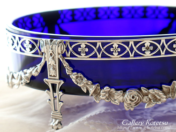 antique silver compote dish