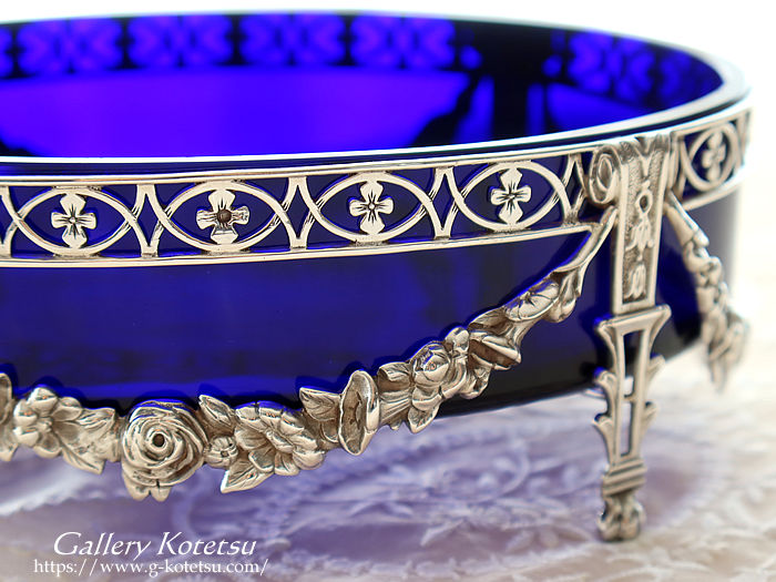 antique silver compote dish