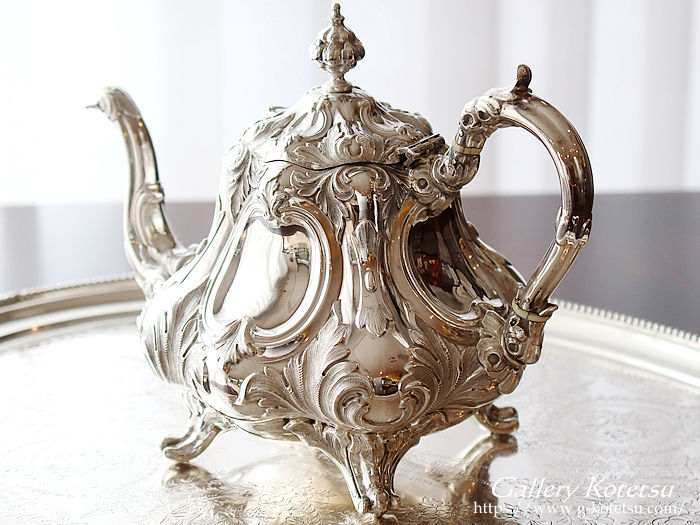 Vo[eB[|bg antique silver teapot