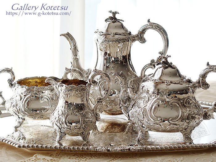 AeB[NVo[eB[Zbg antique sikver teaset