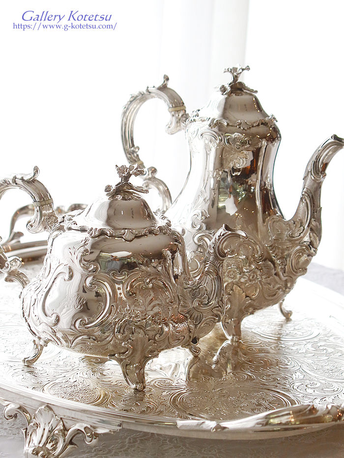 �A���e�B�[�N�V���o�[�e�B�[�Z�b�g antique sikver teaset