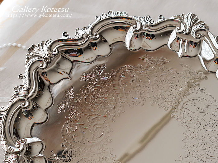 Vo[T@ antiquesilver salver