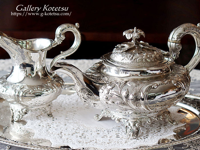 Vo[eB[|bg antique silver teapot