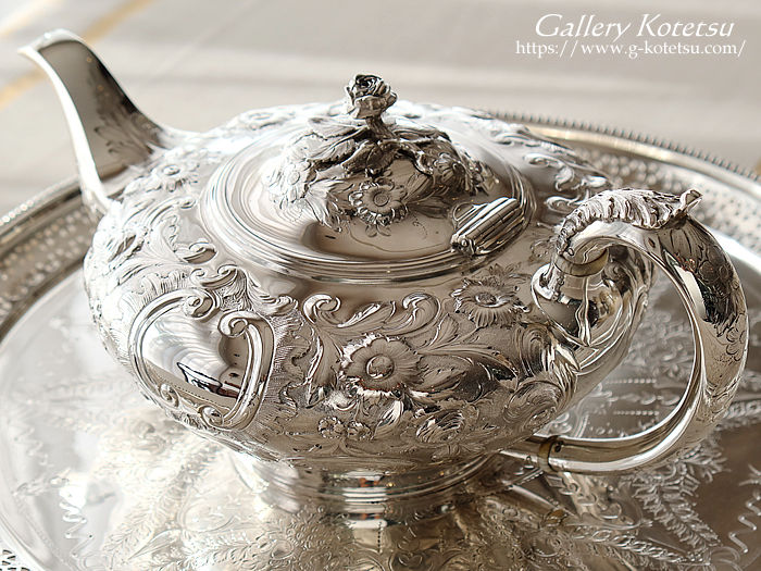 Vo[eB[|bg antique silver teapot