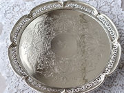 Vo[T@ antique silver salver