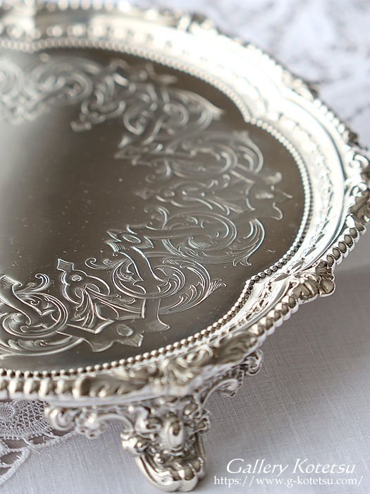 Vo[T@ antiquesilver salver